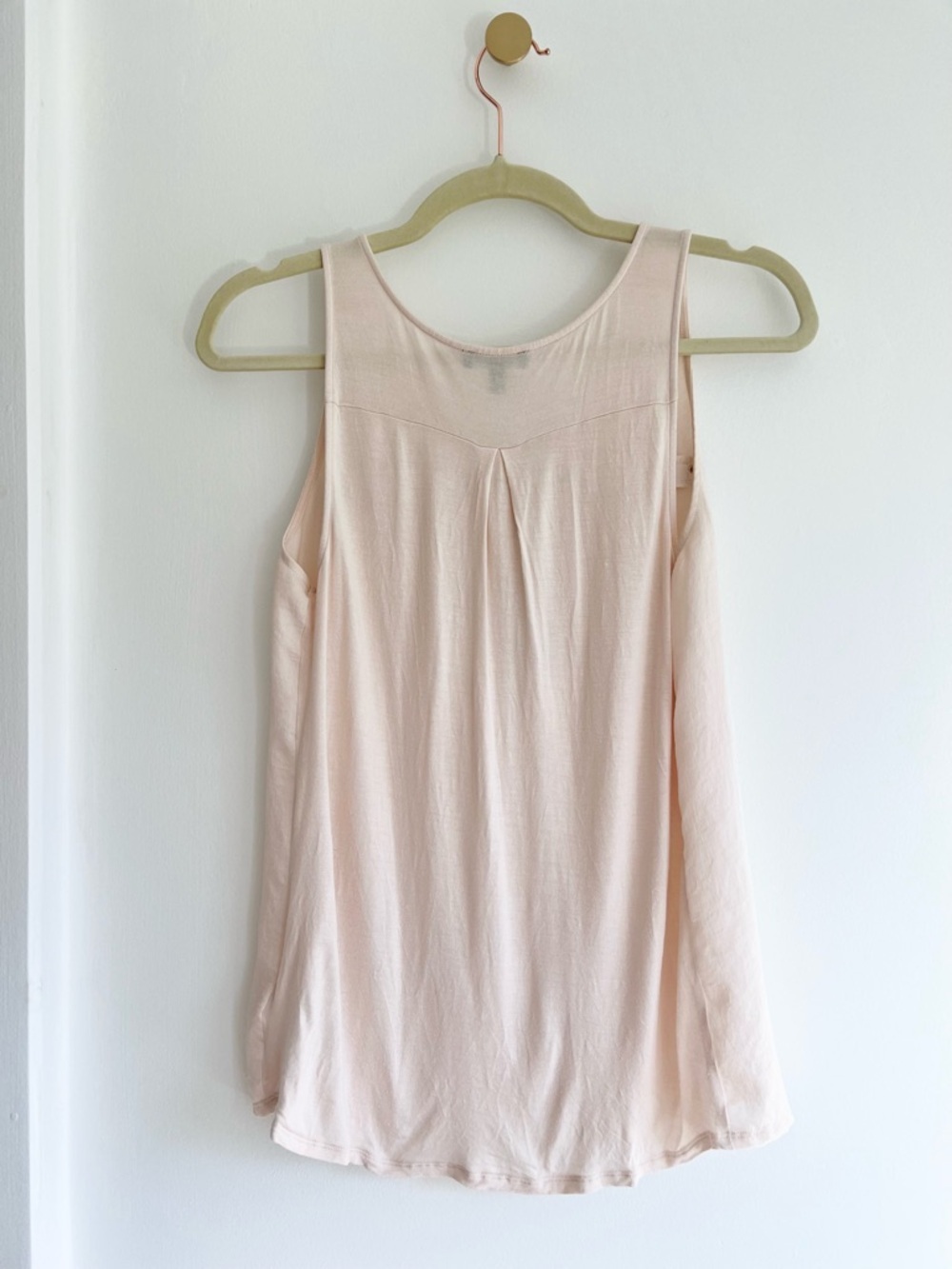 Express Pale Pink Sleeveless Zip Tank Top | Women’s S - Picture 3 of 3